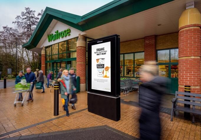 Advertising Outside Waitrose